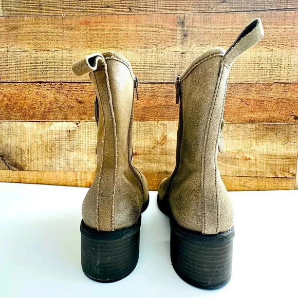 Clark’s Nevella Devon Metallic Dark Taupe Booties - Picture 5 of 8